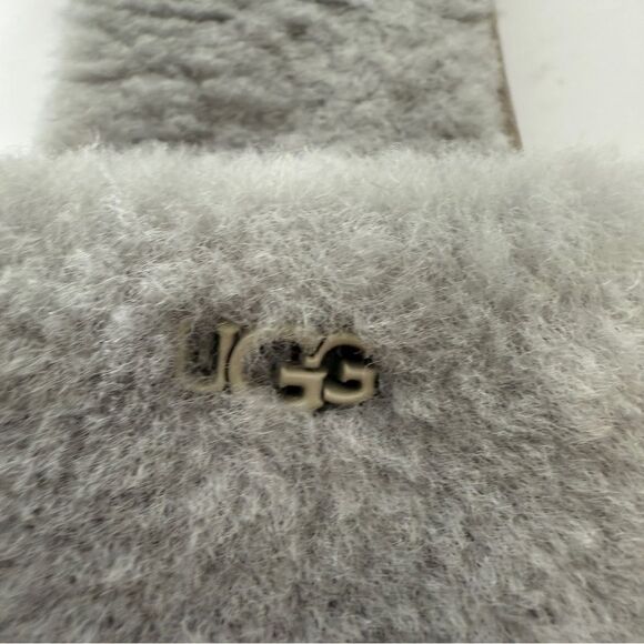 UGG Womens Cozette Gray Simplistic Casual Fuzzy Fashion Slipper 1100892 Size 10 - Picture 3 of 7